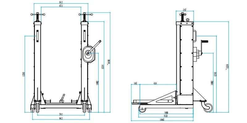Транспортировочно-подъемная тележка-xq1