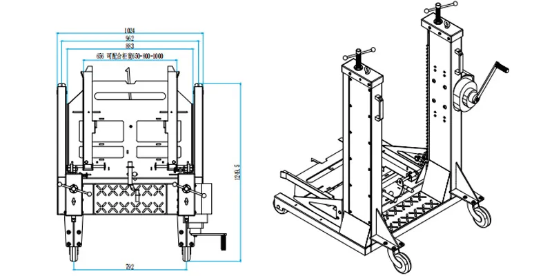 Транспортировочно-подъемная тележка-xq2
